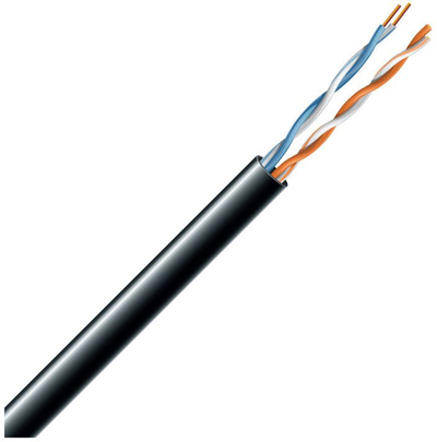 Kabull rrjeti LAN ECG UTP Cat 5e, 305m, për jashtë, i zi