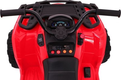 Motor elektrik katër rrotash Ramiz XL ATV, për fëmijë 3 10 vjeç, 12V, i kuq