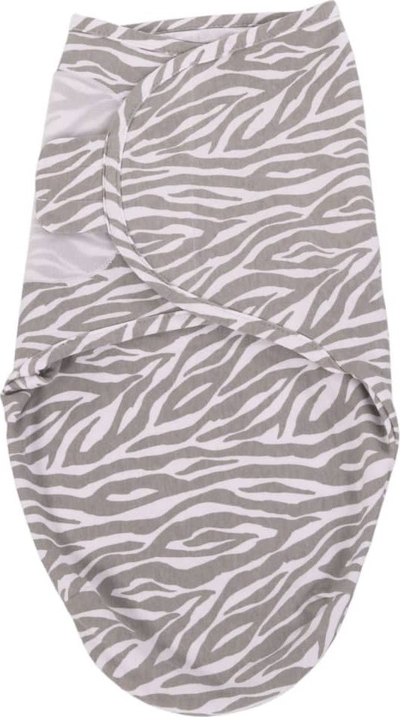 Mbështjellëse për bebe Bo Jungle B Wrap Small White Tiger, 3.2 – 6.4 kg, pambuk, gri me të bardhë