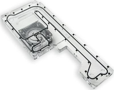 Pllakë shpërndarëse uji Stealkey Customs Fractal Design North D4, për kasa Fractal North, akrilik transparent