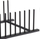 Raft kuzhine për pjata Home Styling Collection, 34.5 x 12.5 cm, i zi