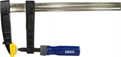 Kapëse F për tavolinë GEKO, 300x80mm, çelik i galvanizuar, blu