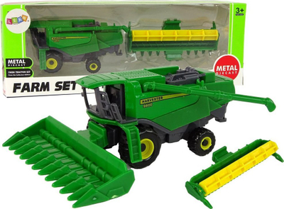 Lodër kombajnë Lean Harvester 9800, metal die cast, me header, jeshile