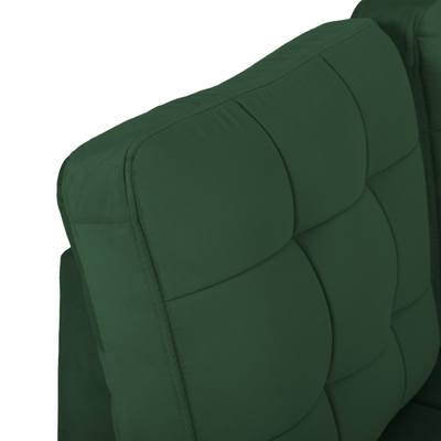 Divan këndor sofabed Jade HM3144.05L, kënd i majtë, kadife, 250 cm, jeshile Cypress