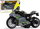 Lodër motor sportiv Leantoys, 1:12, me tërheqje mbrapa (pull-back), gri me vija jeshile