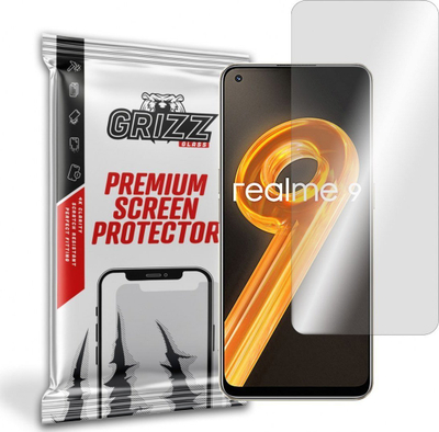 Xham mbrojtës hibrid GrizzGlass për Realme 9 4G, shumë i kthjellët