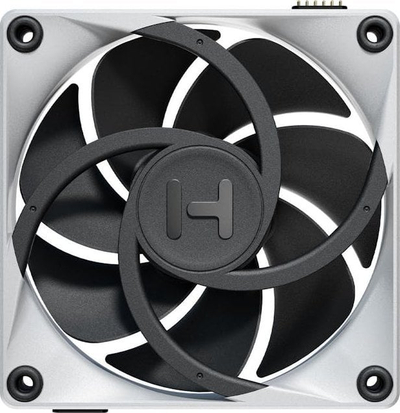 Ventilatorë për kompjuter HYTE THICC FP12, 120mm, set me 3 copë, bardh e zi