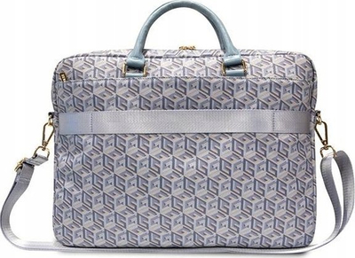 Çantë laptopi Guess Gcube Stripes GUCB15HGCFSEB, 16", blu
