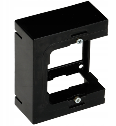 Adapter sipërfaqësor Elektro-Plast SANTRA 1480-29 EPN, njëfishtë, plastik, i zi