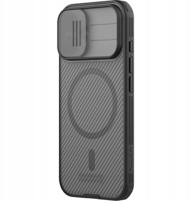 Këllëf telefoni Nillkin CamShield Pro MagSafe, për iPhone 17, hardcase, i zi