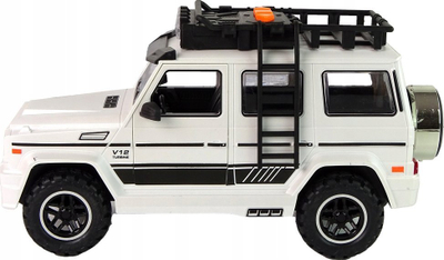 Makina elektrike për kalamoj Leantoys, off road, me bateri, e bardhë
