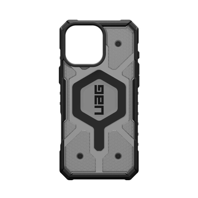 Futrollë UAG Pathfinder Clear për iPhone 16 Pro Max, MagSafe, transparente Ash
