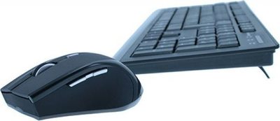 Set tastierë dhe maus MediaRange MROS104-UK, wireless RF, QWERTY UK, i zi