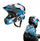 Helmetë biçiklete për kalamaj Rockbros TS-61, M 54-57 cm, me mjekër që hiqet, blu