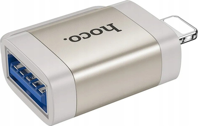 Adapter Lightning në USB Hoco UA31A, OTG, 480 Mbps, gri