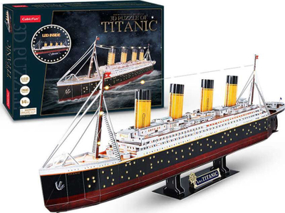 Puzzle LED Titanic, 3D, 246 copë