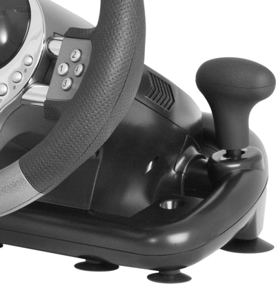 Timon lojrash Defender Forsage GTR, 12 butona, USB, me pedale, zi-gri