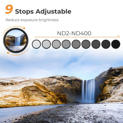 K&F Concept Slim Variable ND Filter 58mm