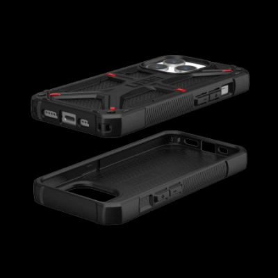 Mbrojtëse telefoni UAG Monarch Kevlar për iPhone 15 Pro, mban goditje, Kevlar, e zezë