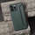 Këllëf librë Razor për iPhone 13 Pro Max, mbyllje me magnet, xhep për kartë, jeshile e errët