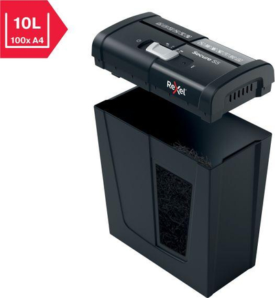 Makinë për grisje dokumentesh Rexel Secure S5 P-2, 10L, për shpi dhe zyrë