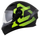 Helmetë moto Cassida Orbit Grind, integrale, ECE 22.06, e zezë matt verdhë fluo