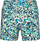 Rroba banje burrash Arena Beach Short Allover, të shkurtra, thahen shpejt, me shumë ngjyra blu jeshile e bardhë, M