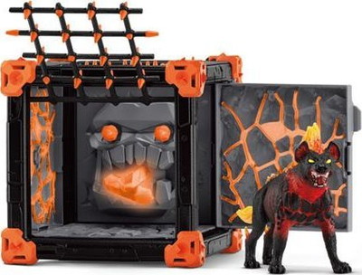 Set lojërash Schleich ELDRADOR CREATURES BattleCave Lava Hyena 42674, 27 pjesë, nga 7 vjeç