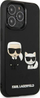 Këse telefoni Karl Lagerfeld KLHCP13L3DRKCK, 3D Hardcase, për iPhone 13 Pro, e zezë