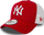 Kapelë New Era New York Yankees Clean A Frame Trucker, me rrjetë, e kuqe e bardhë