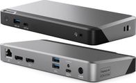 Stacion dokimi Alogic DX2, Dual 4K, 100W Power Delivery, gri e errët