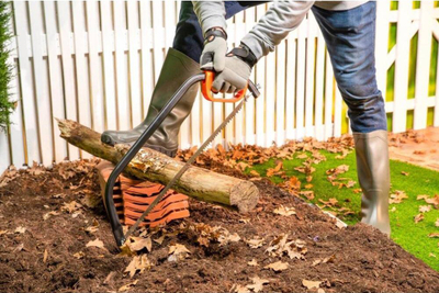Sharrë hark Black+Decker Bow Saw, 61 cm, me dorezë komode, ngjyrë e zezë me portokalli