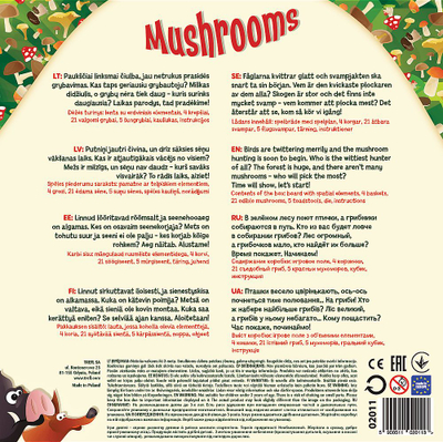 Lojë tavoline Trefl Mushrooms, për në shpi me gjithë familjen, version ukrainas, shumëngjyrëshe