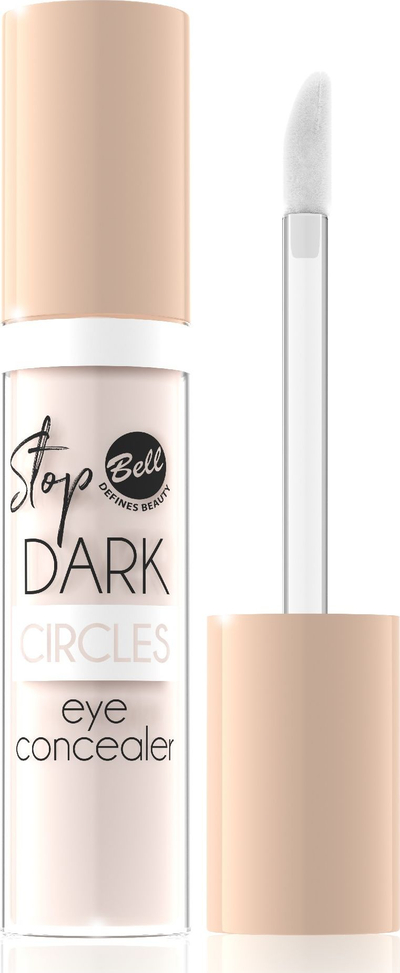 Korrektor nën sy Bell Stop Dark Circles, i lëngshëm, iluminues, 01 Soft Porcelain