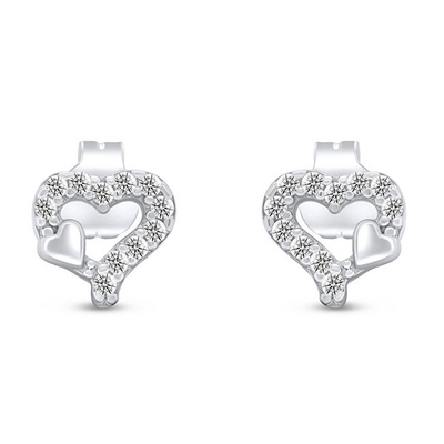 Vathë Brilio Silver Hearts EA513W