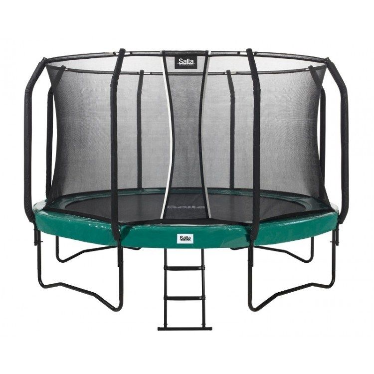 Trampolinë rrethore Salta First Class Edition, 12ft 3.7m, me rrjetë mbrojtëse, e gjelbër