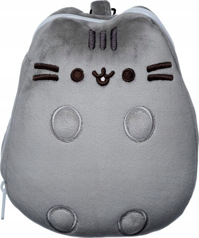 Jastëk udhëtimi Relaxeazzz me maskë sysh, material plush, me kapëse, gri