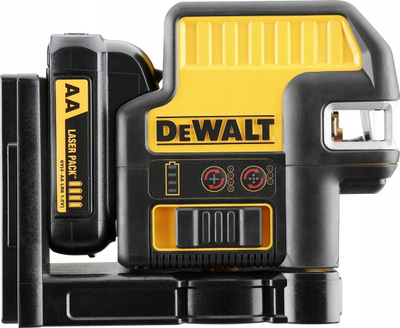 Nivel lazer DeWalt DCE0822D1R, vetënivelo, 10.8V Li-Ion, verdh e zezë