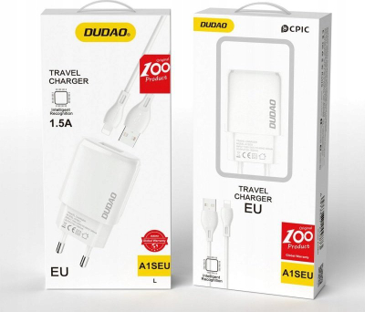 Karikues muri Dudao A1sEUL, 7.5W, me kabllo USB Lightning 1m, i bardhë