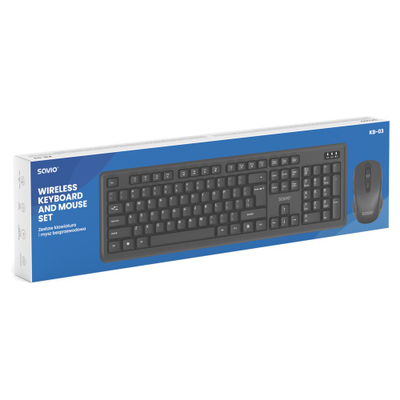 Tastierë SAVIO KB-04, me kabllo USB, layout US, e zezë