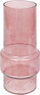 Vazo qelqi Atmosphera Molded Glass Vase, 25 cm, dekor, rozë e mesme