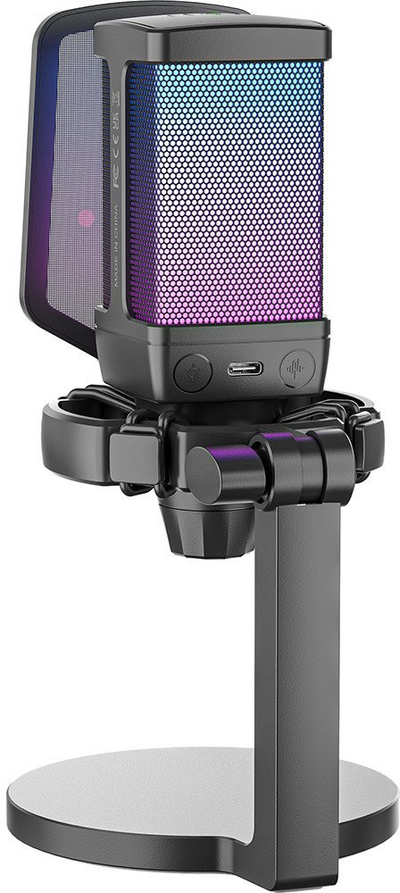 Mikrofon kondensator Fifine AmpliGame A8, USB, RGB, i zi
