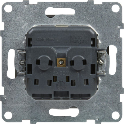 Prizë muri Legrand Suno Schuko 721320, 16A, me shutter, alumini