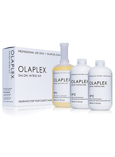 Set për flokë të dëmtuara nga kemikalet Olaplex, 3 x 525 ml