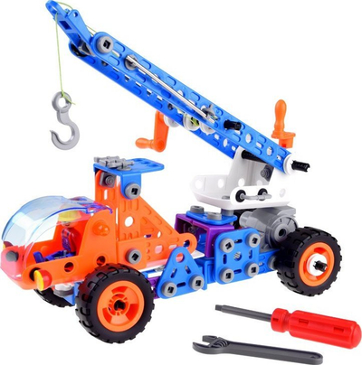 Set ndërtimi Jiasmile Electric Toy Cars, 244 pjesë, 7 në 1, shumëngjyrësh
