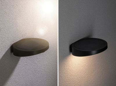 Llambë murale diellore Paulmann Ryse LED, për jashtë, me sensor lëvizjeje, antracit