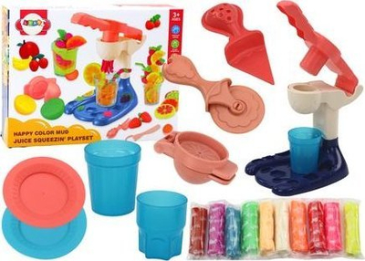 Set plasteline Leantoys Modeling Dough, aksesorë frutash, shumëngjyrësh