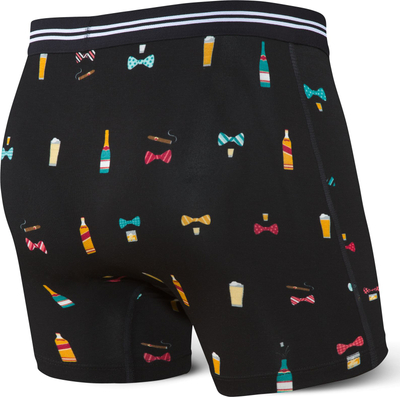 Boxer për burra Saxx Vibe, masa M, me print, të zinj