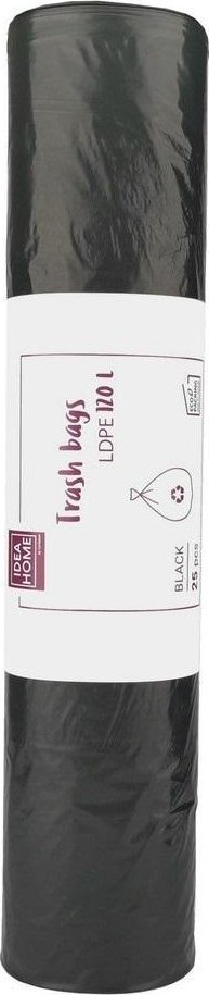 Qese plerash Strong Idea Home, 120L, 25 copë, të zeza