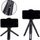 Tripod për telefon universal, lartësi 21-27 cm, fije 1/4", i zi